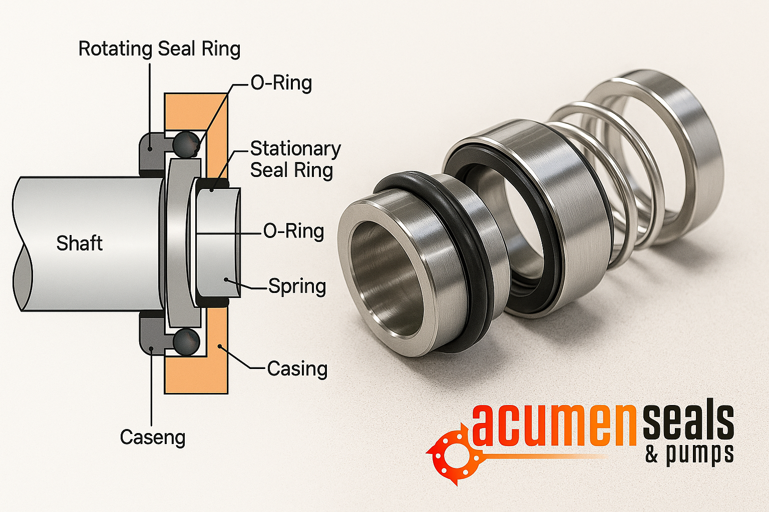 Engineers examining mechanical seals - How to Choose the Right Mechanical Seal: Complete Selection Guide for Engineers